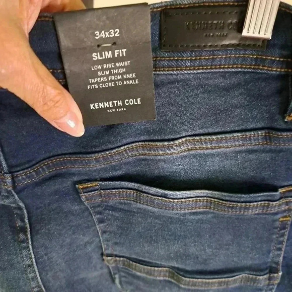 KENNETH COLE Jean SLIM FIT 34 X 32 LOW RISE WAIST - Picture 8 of 10